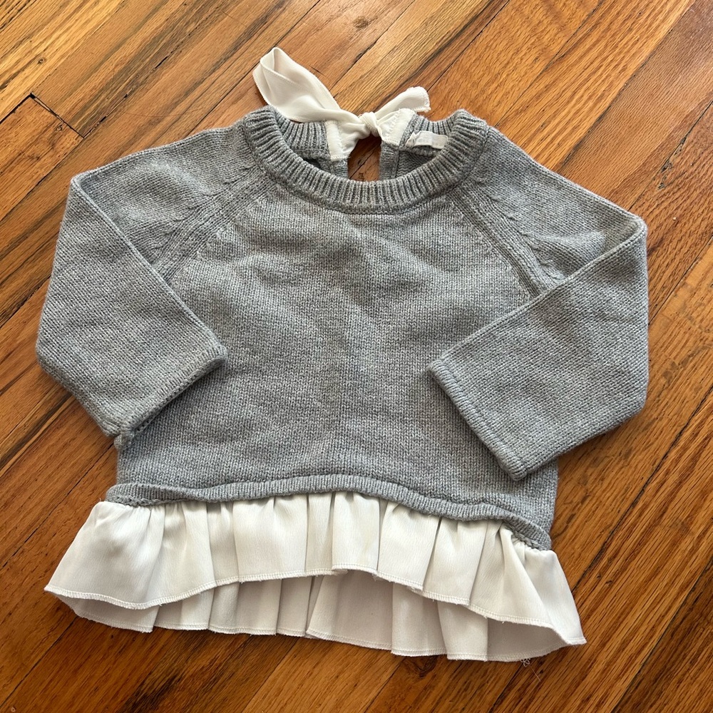 Jamie Kay Gray Frill Sweater